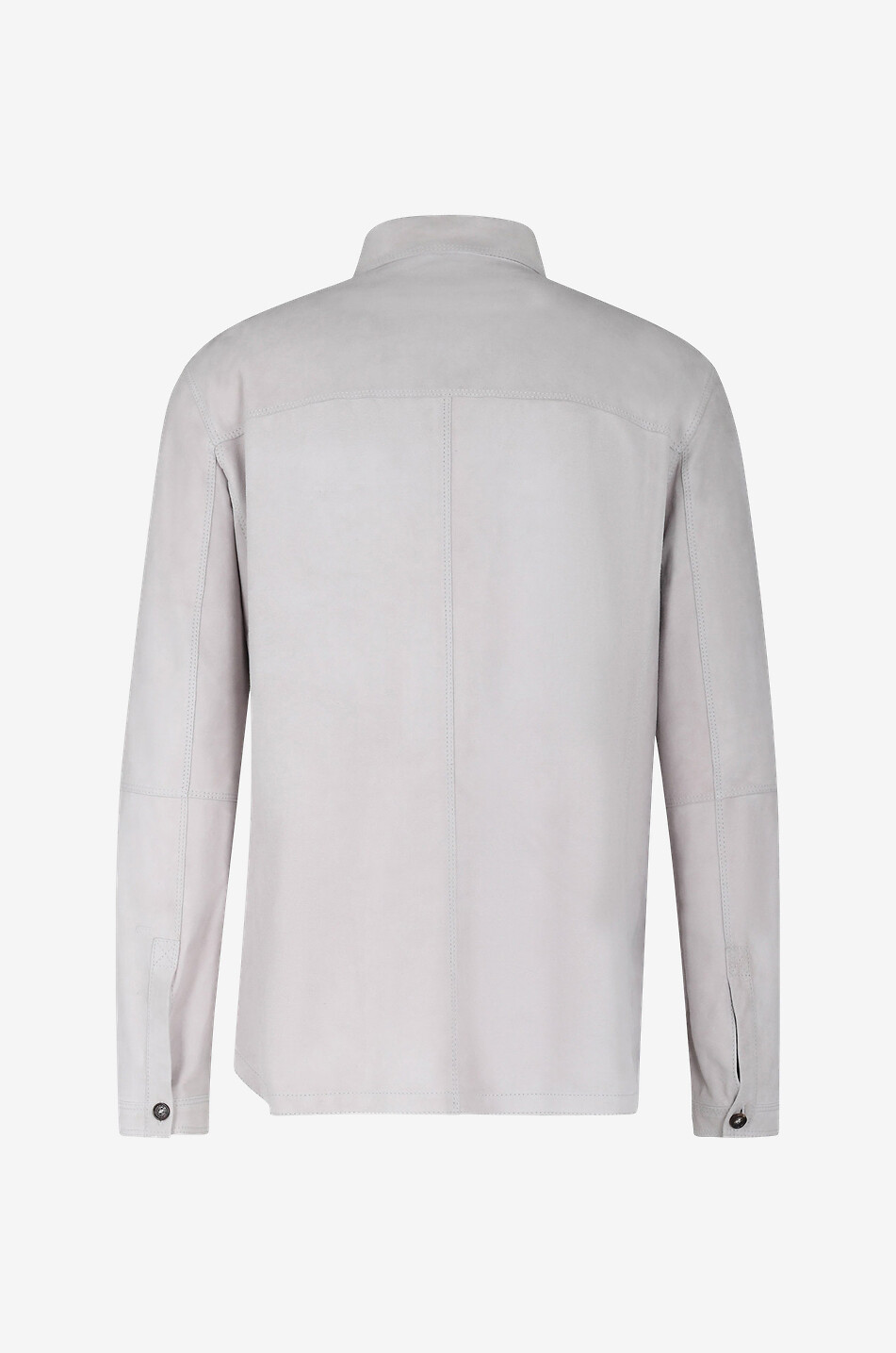 RUFFO Hemdjacke aus Leder Herren HELLGRAU 2