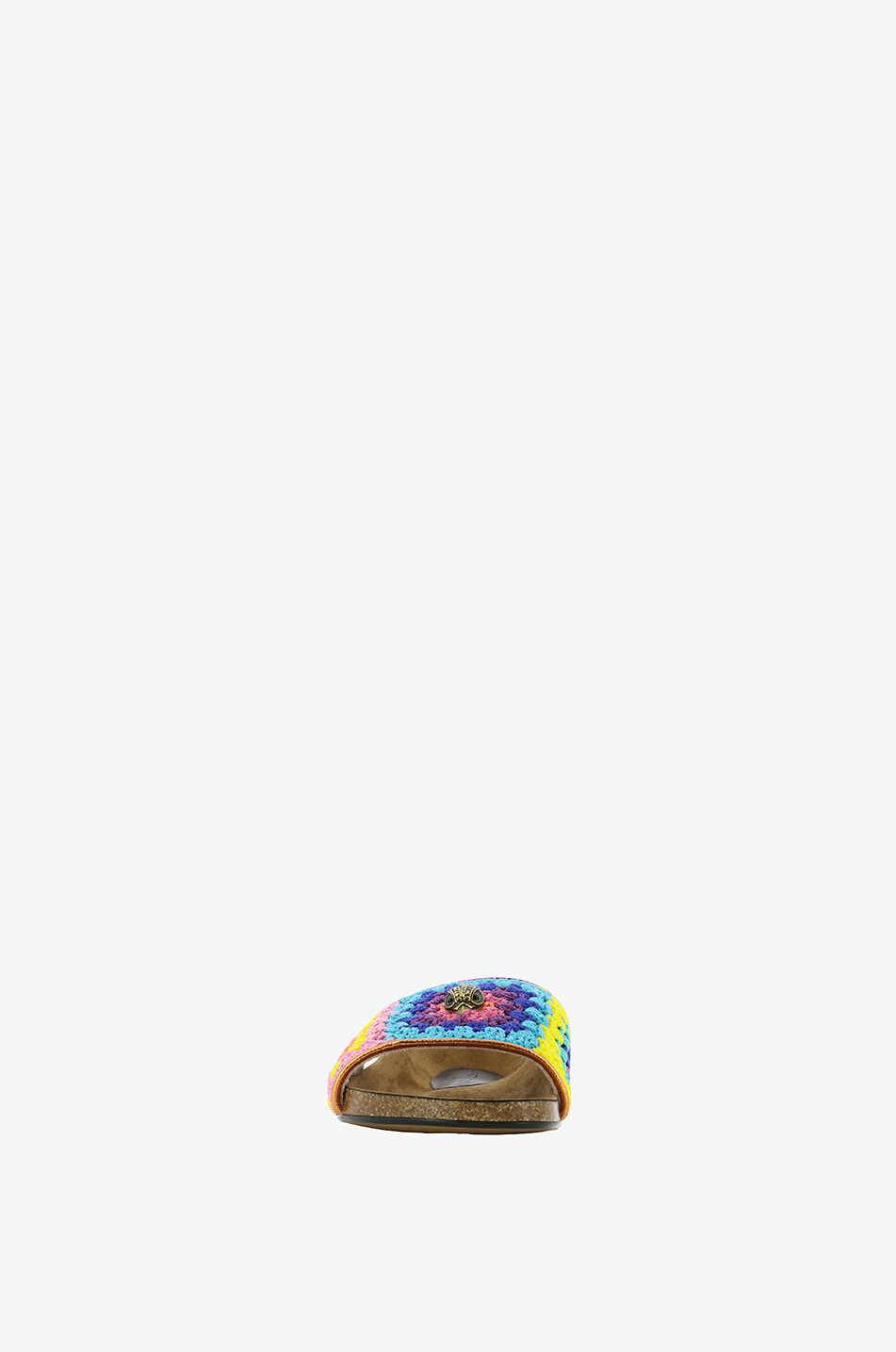 KURT GEIGER LONDON Ozark flat crochet slides Women MULTI COLOURED 2