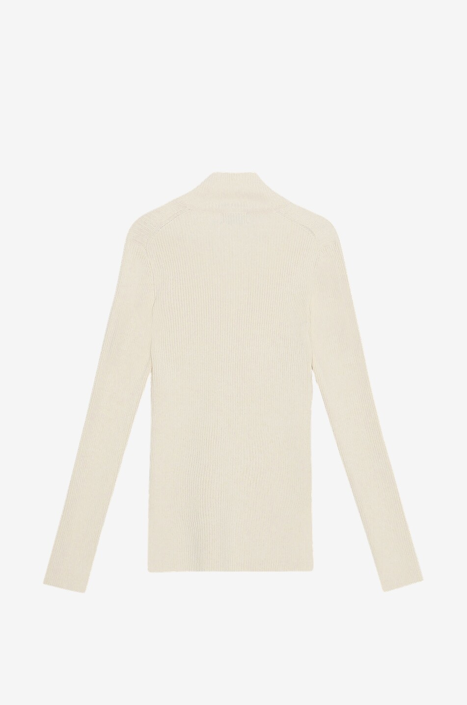 Leichter Rippstrick-Pullover Henley