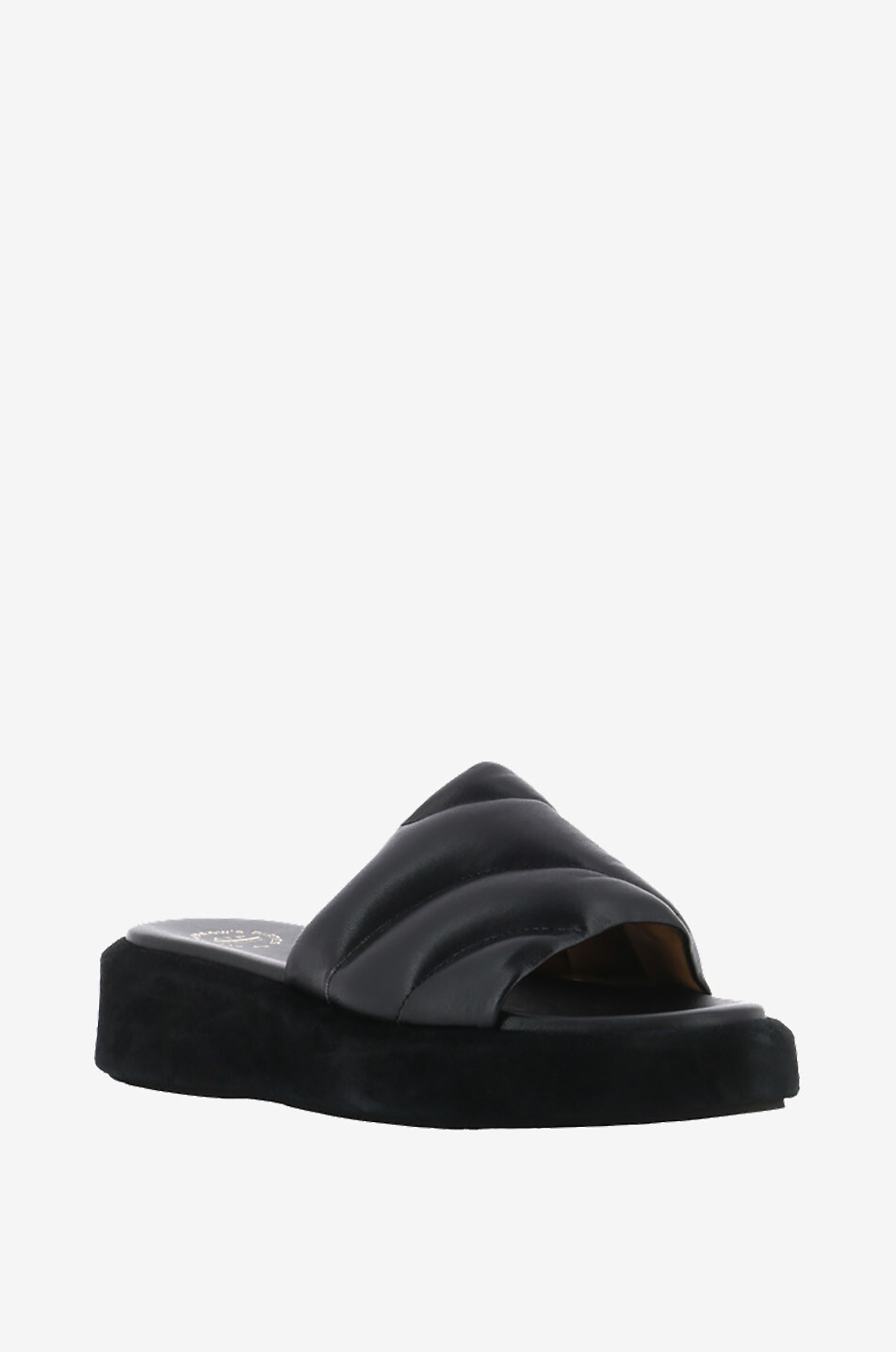 Sandales plates en cuir nappa Bergamo