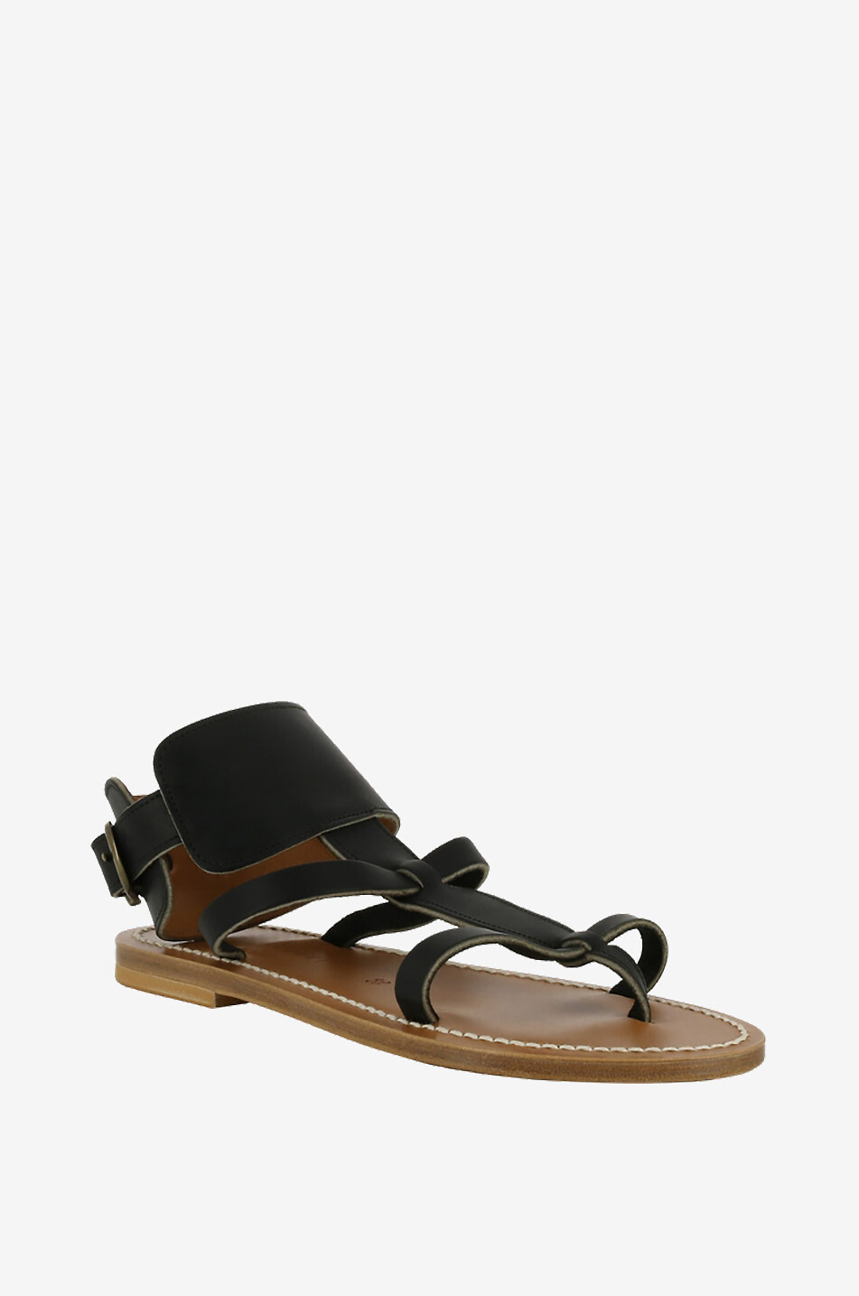 K JACQUES Riemchensandalen aus Leder Caravelle Damen SCHWARZ 1