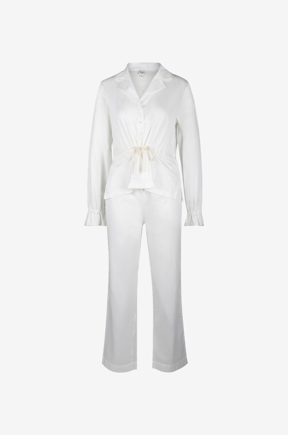 LALIDE A PARIS Pauline cotton pyjama set Women WHITE 1