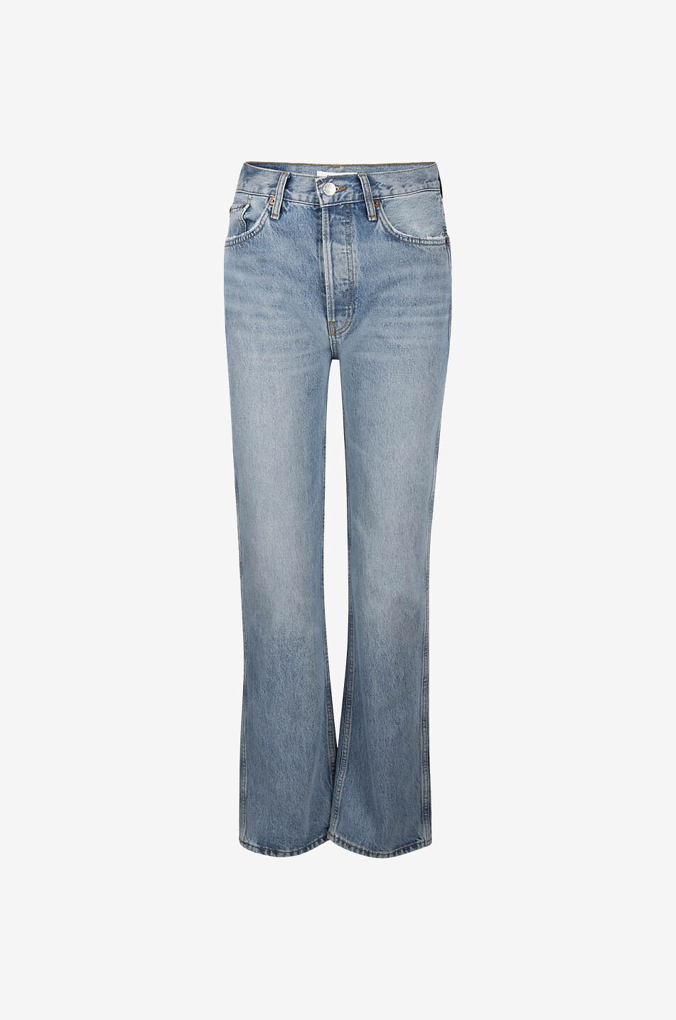 Gerade Baumwoll-Jeans 90s High Rise Loose