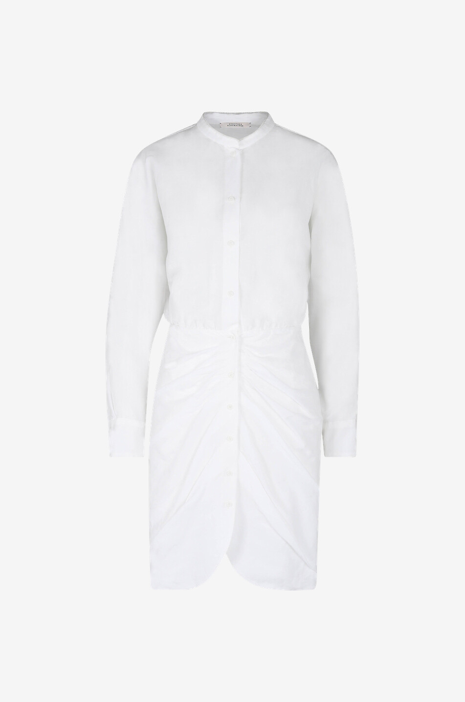 Robe chemise courte à fronces