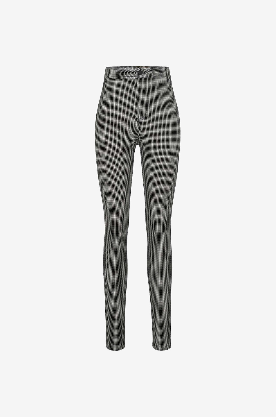 Karierte Skinny-Fit-Hose aus Jersey