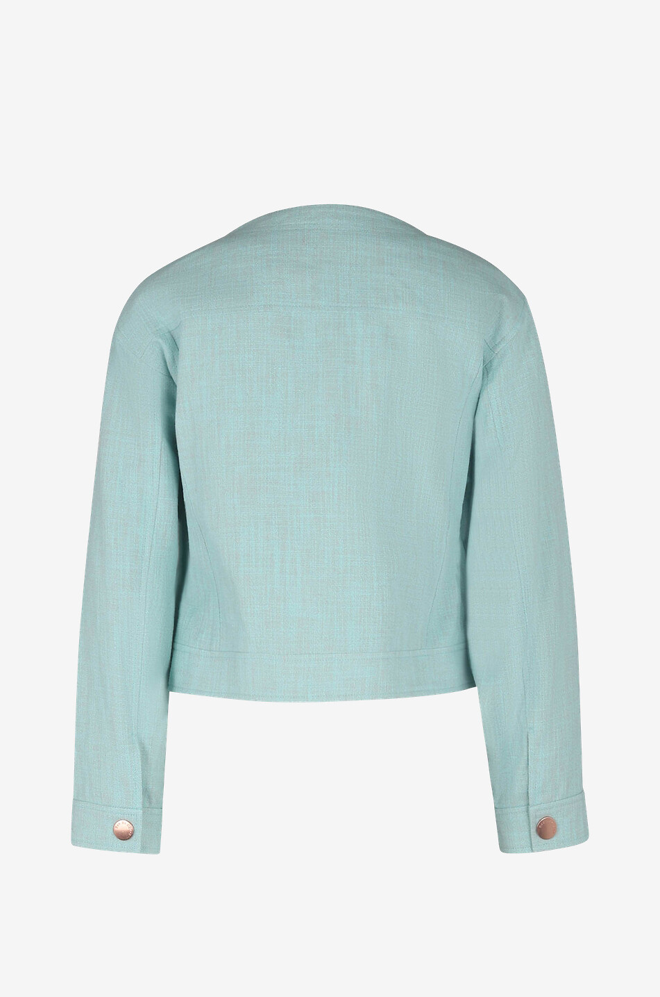 SEE BY CHLOE Veste courte en coton et lin mélangés Femme BLEU 2