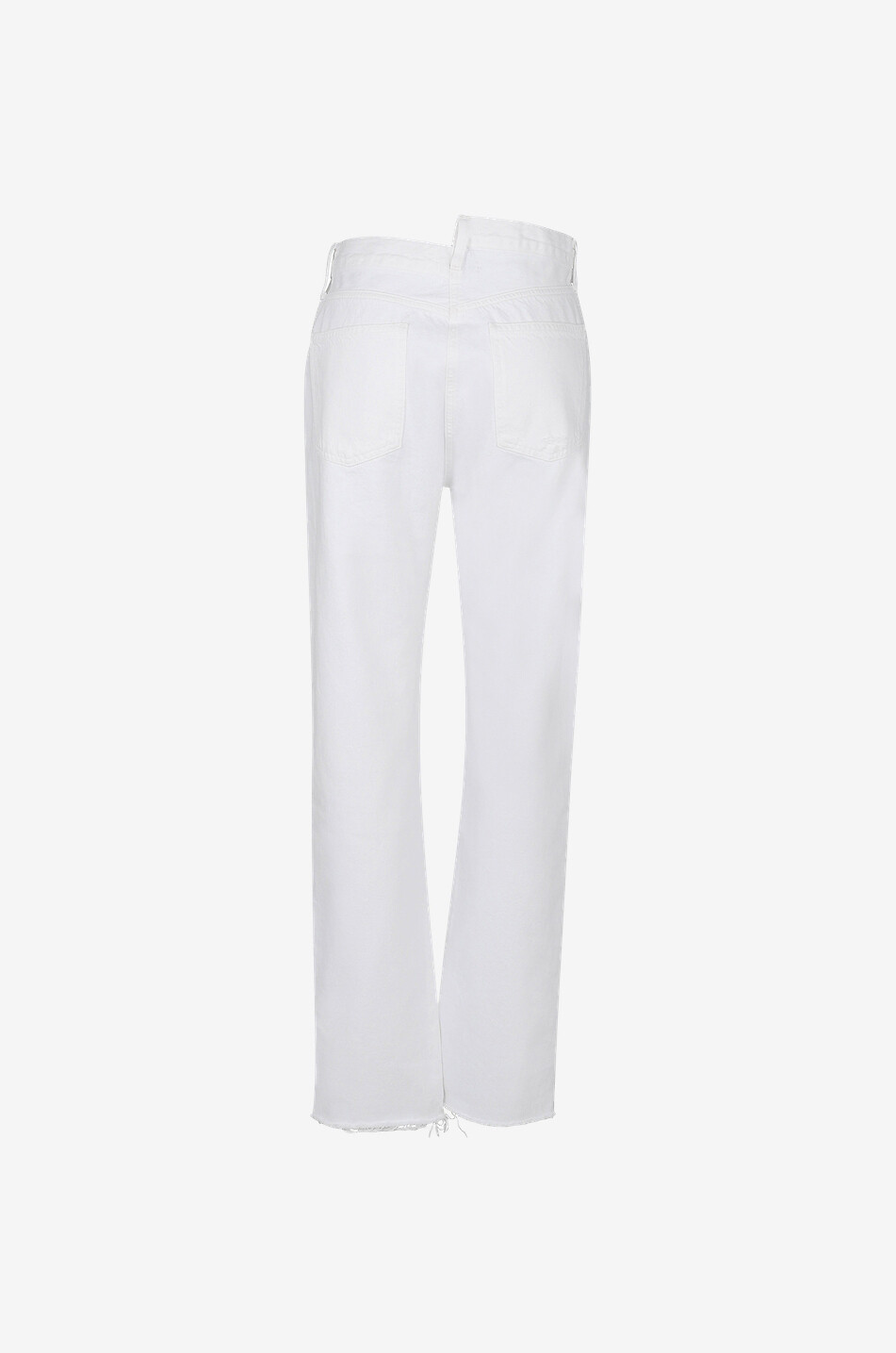 AGOLDE Criss Cross Upsized organic cotton straight leg jeans Women WHITE 2