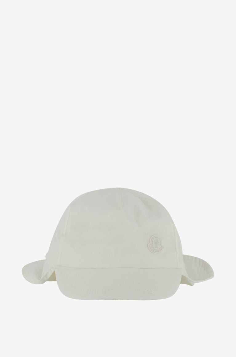 MONCLER Baby-Baseballkappe mit Logostickerei Baby WEISS 1