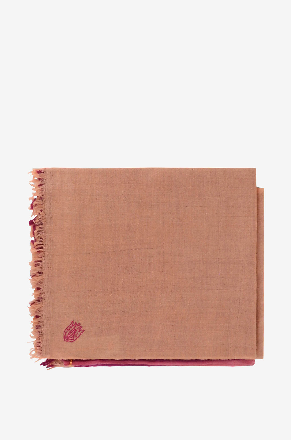 PINK MAHARANI Kaschmir-Schal Dip Dye Damen HELLROSA 1
