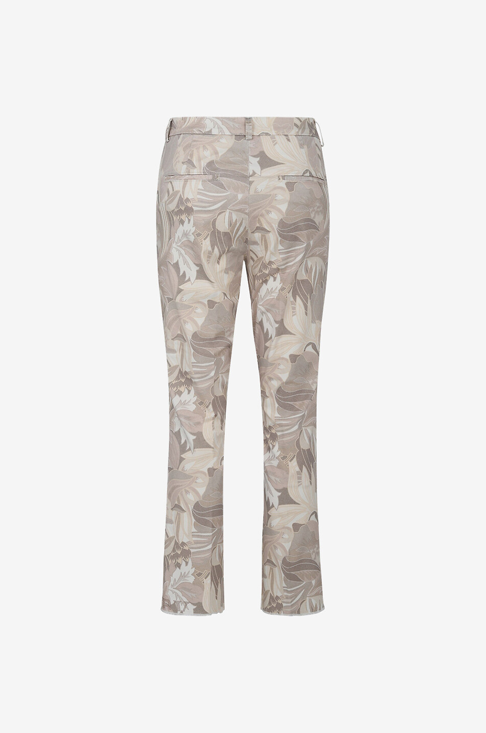 Pantalon skinny imprimé feuilles Stella