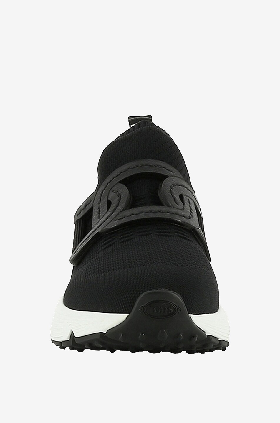 TOD'S Kate knit slip-on sneakers with leather Women BLACK 2