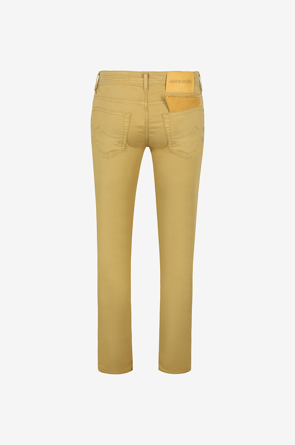 JACOB COHEN Jean slim en coton et lyocell J622 Homme JAUNE MOYEN 2