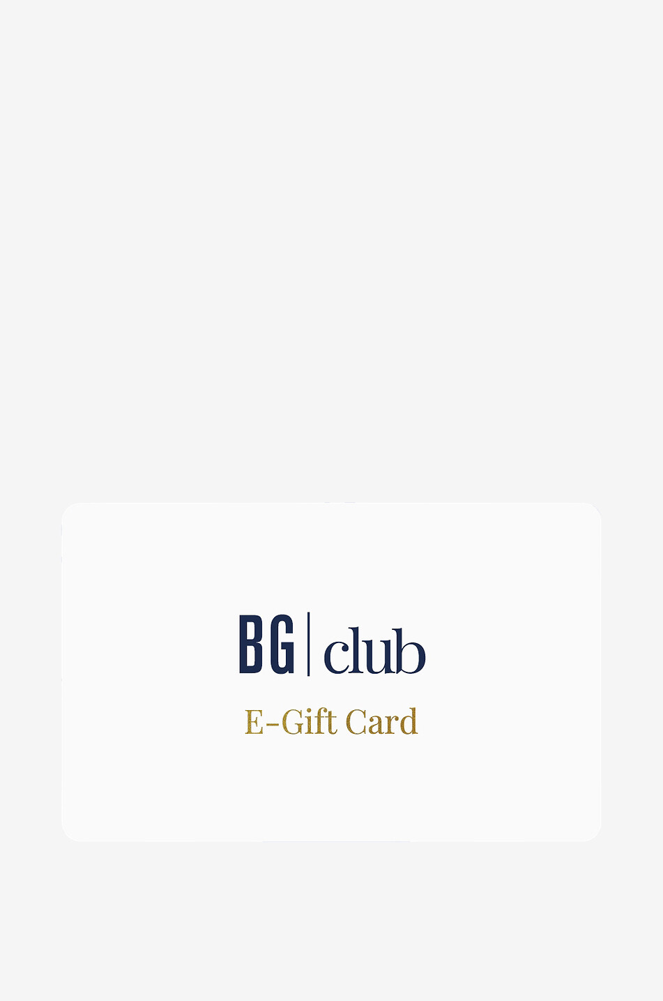 E-carte cadeau BG Club