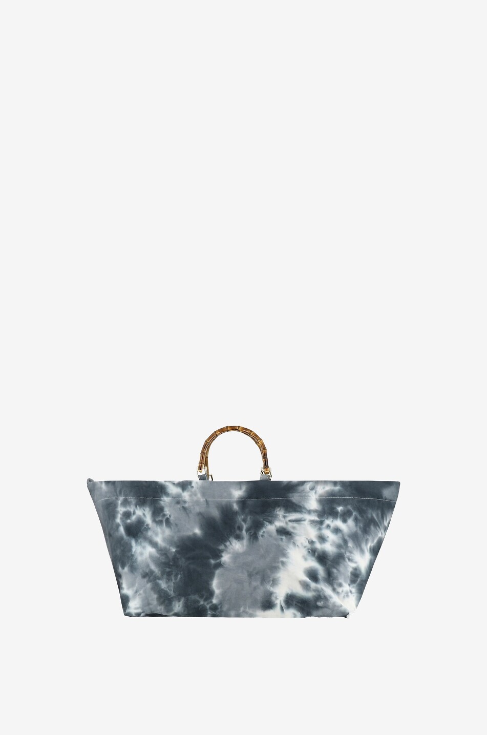 LA MILANESA Tie-Dye cotton tote bag Women GREY 1