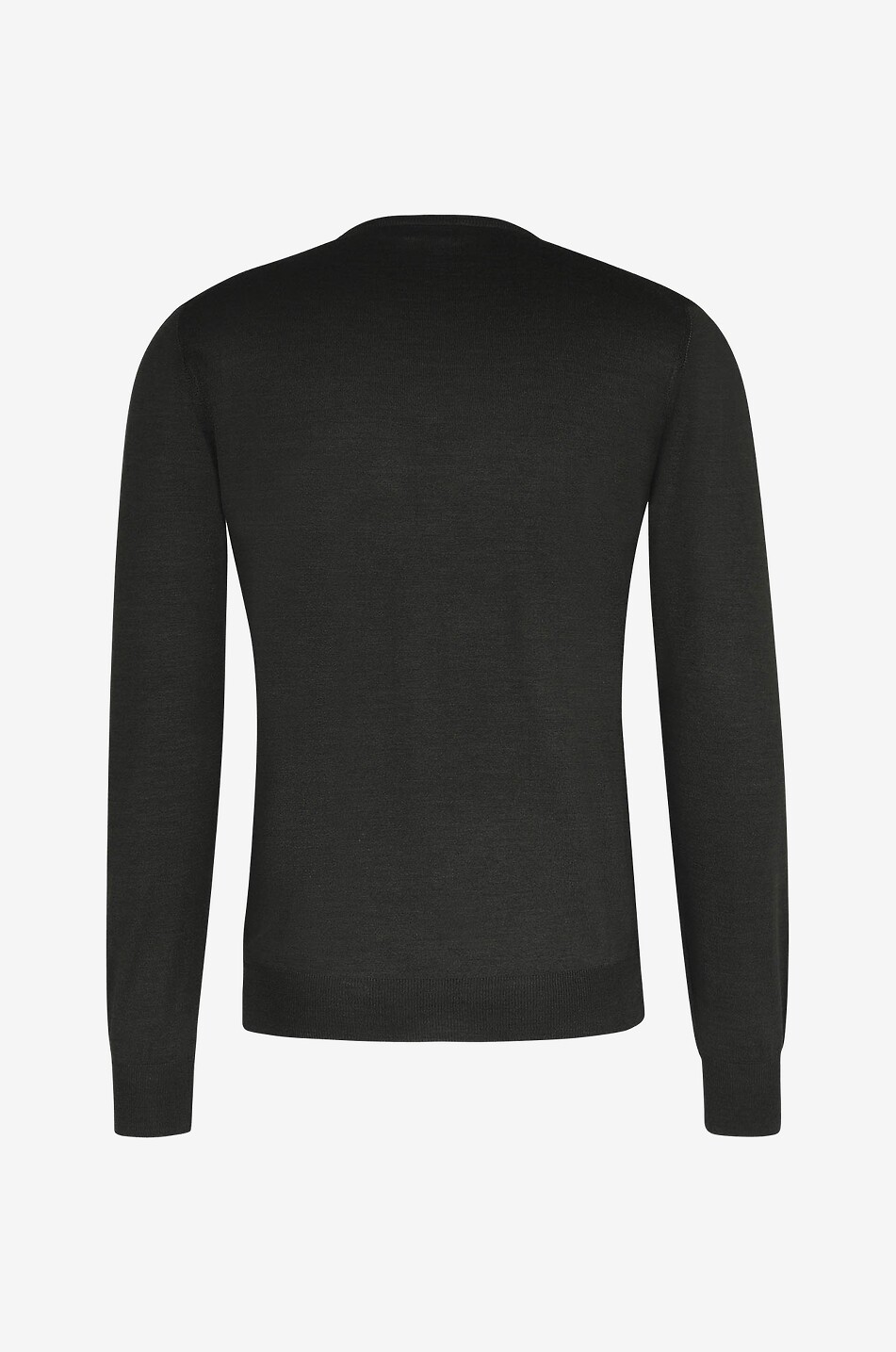 BONGENIE Feinstrickpullover aus Wolle und Seide mit V-Ausschnitt Herren GRÜN 2