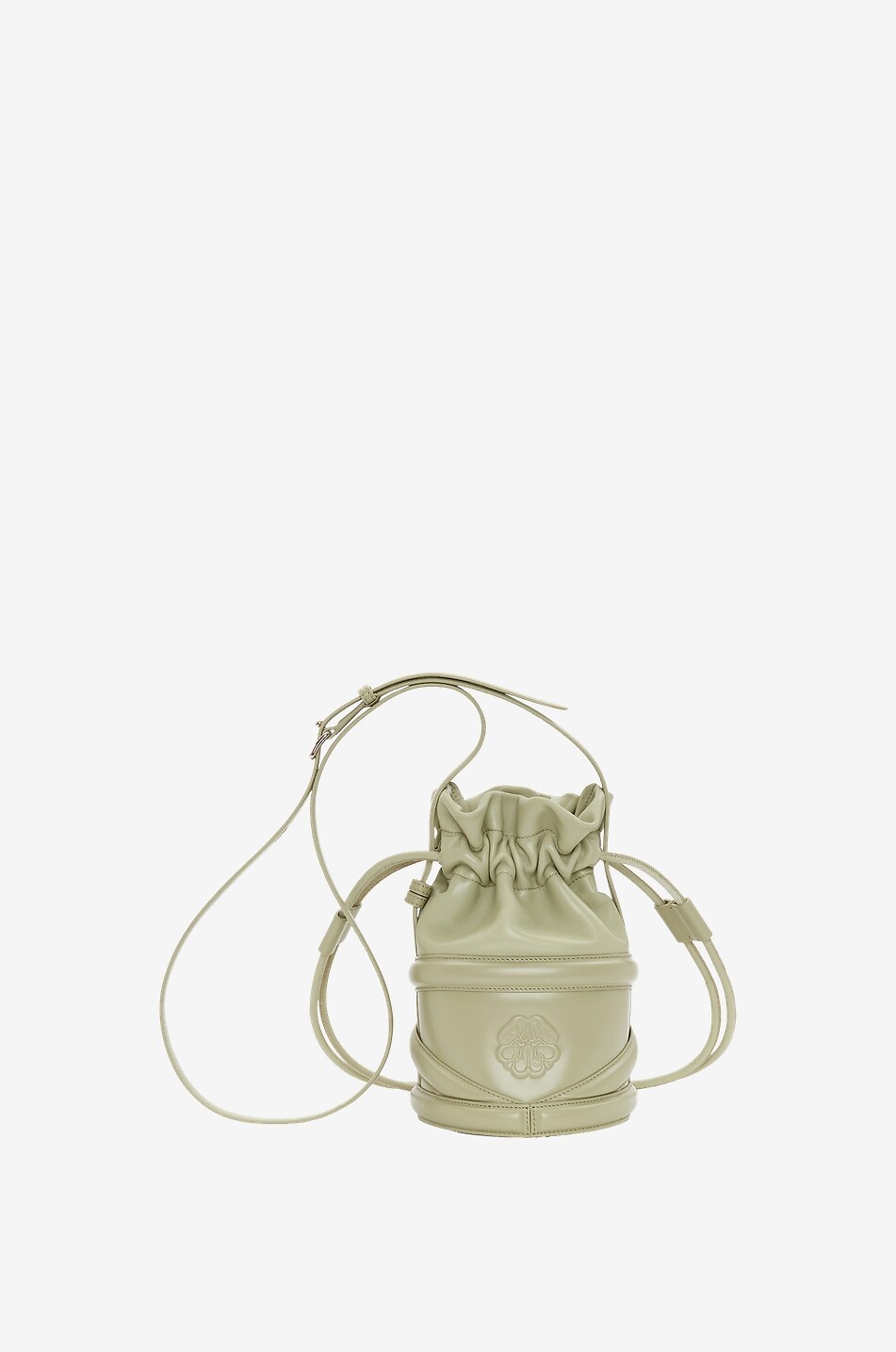 ALEXANDER McQUEEN The Soft Curve nappa leather bucket bag Women YELLOW 1