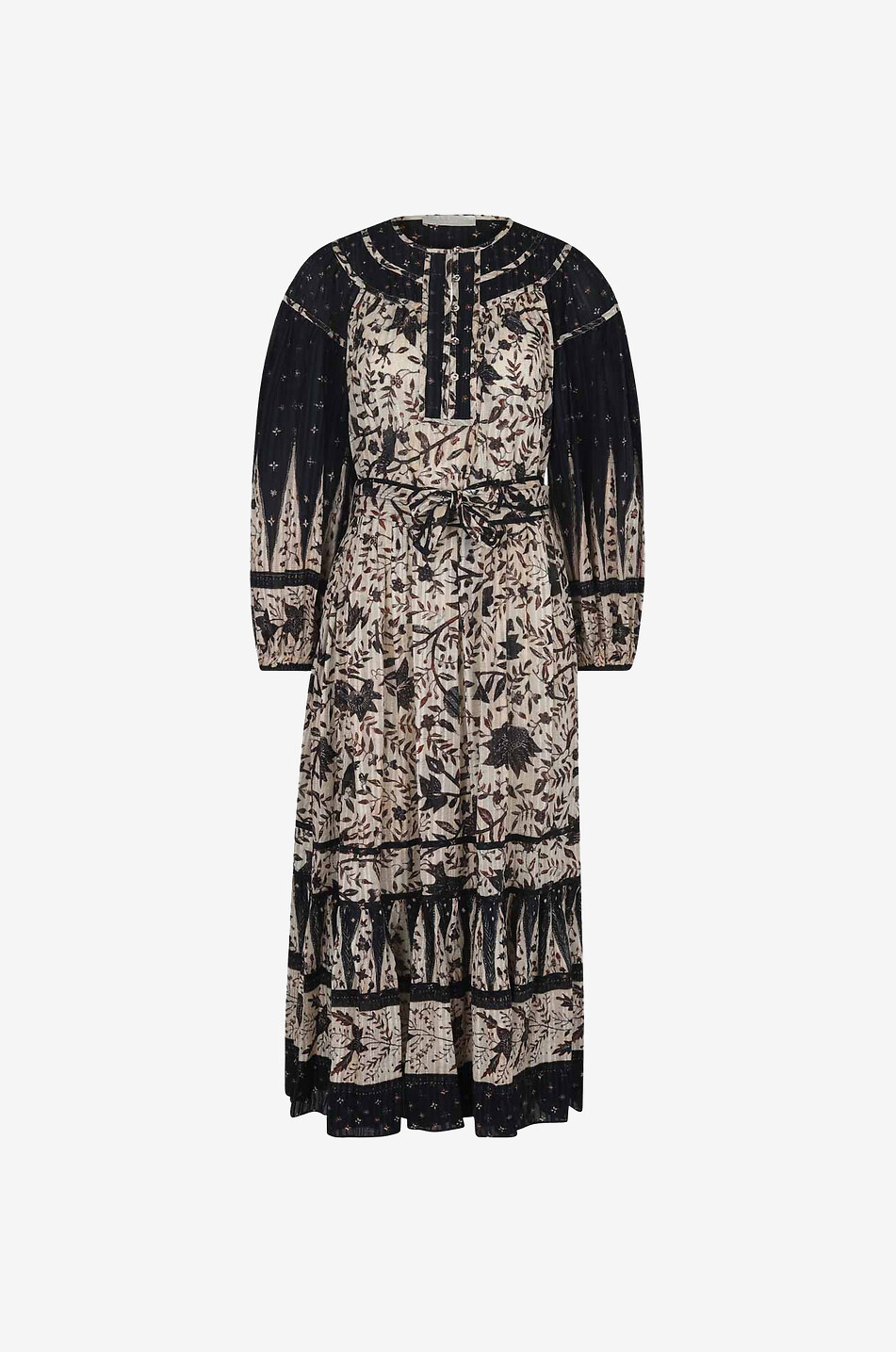 ULLA JOHNSON Kemala long cotton and viscose dress Women MULTI COLOURED 1