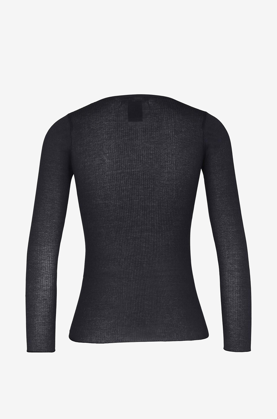 MARANT ETOILE Lamylic long-sleeved rib knit henley T-shirt Women DARK BLUE 2