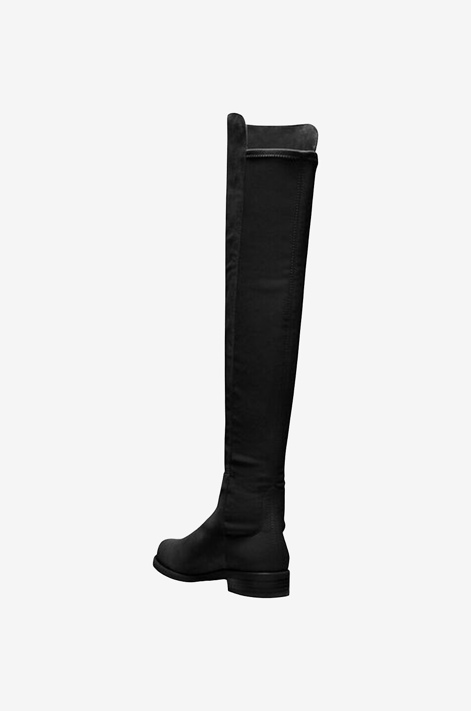 STUART WEITZMAN Bottes plates en cuir et tissu 5050 Femme NOIR 4