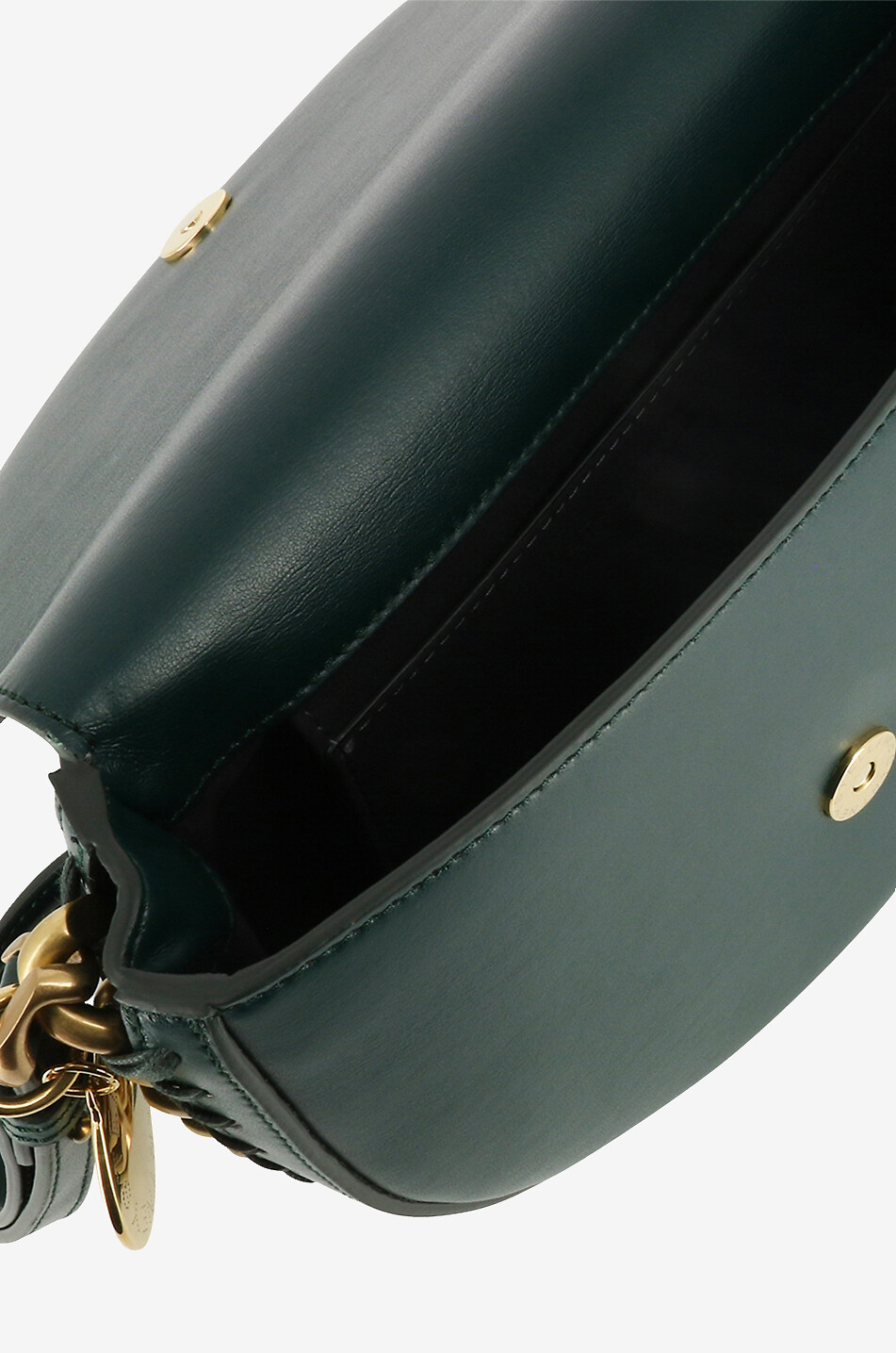 STELLA McCARTNEY Frayme Medium Flap faux leather shoulder bag Women GREEN 5