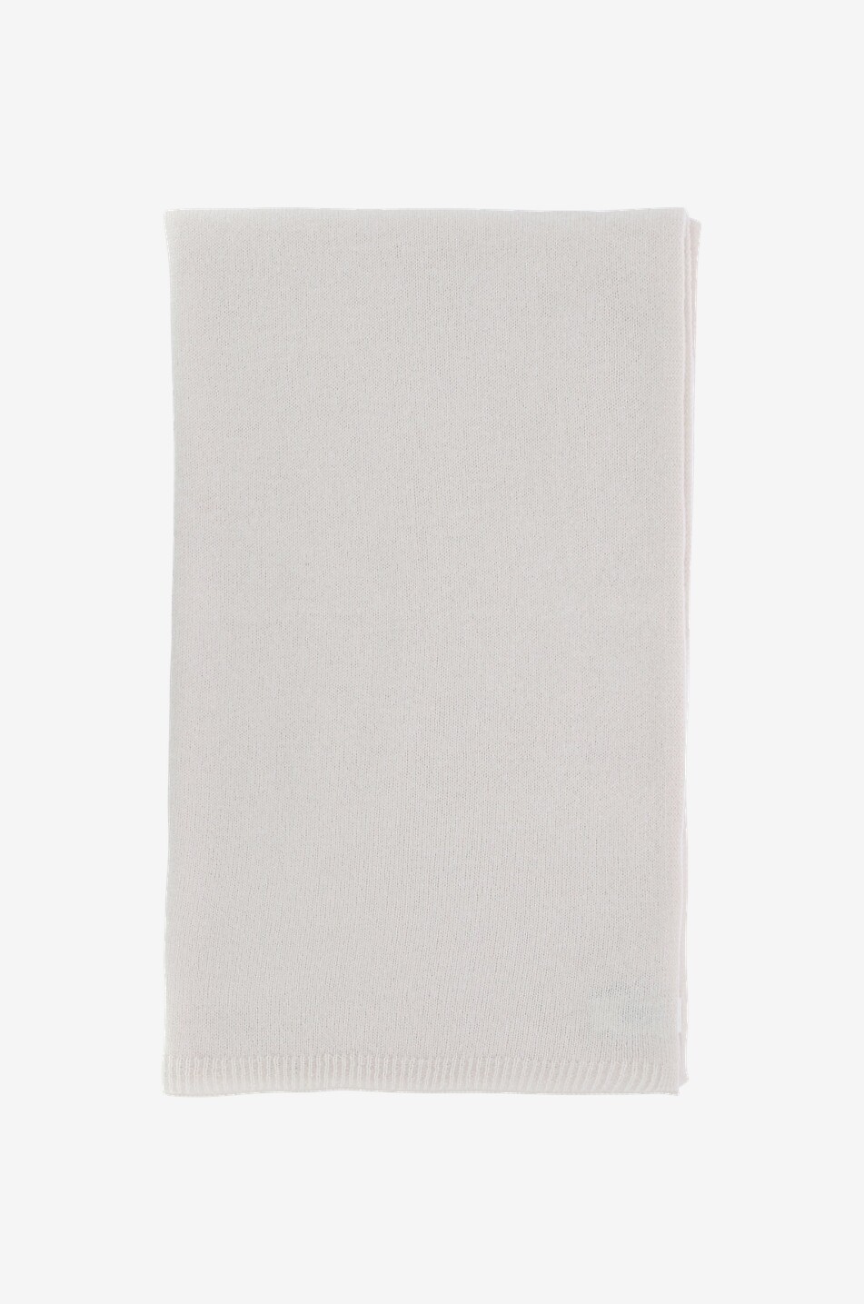 BONGÉNIE Écharpe en maille de cachemire biologique Femme BLANC CASSE 1