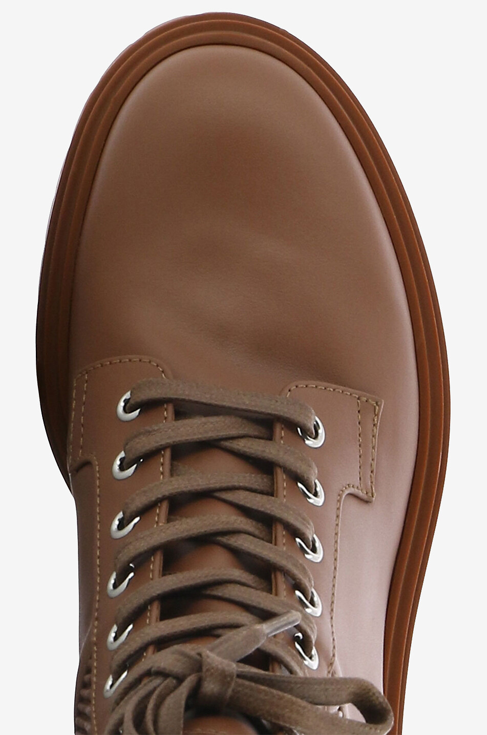 GIANVITO ROSSI Martis 20 lace-up calf leather ankle boots Women DARK BROWN 5