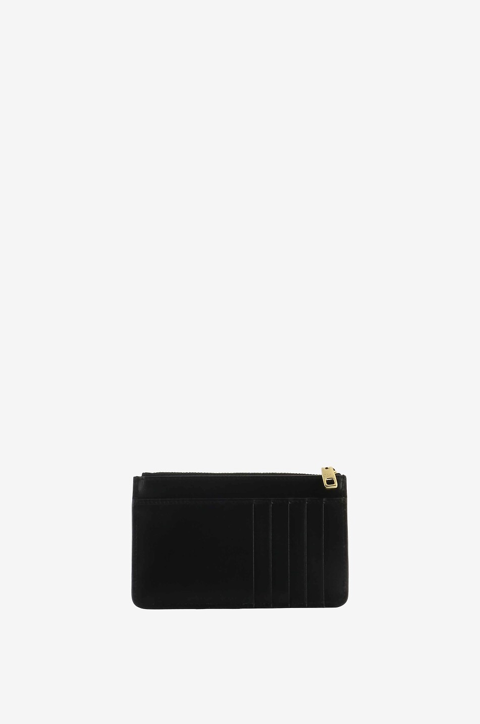 DOLCE & GABBANA Grosses Kartenetui aus glattem Kalbsleder mit DG Monogramm Damen SCHWARZ 2