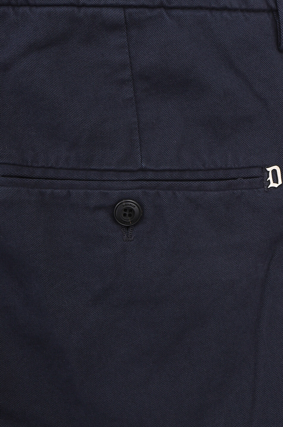 DONDUP Gaubert cotton slim fit chino trousers Men DARK BLUE 3