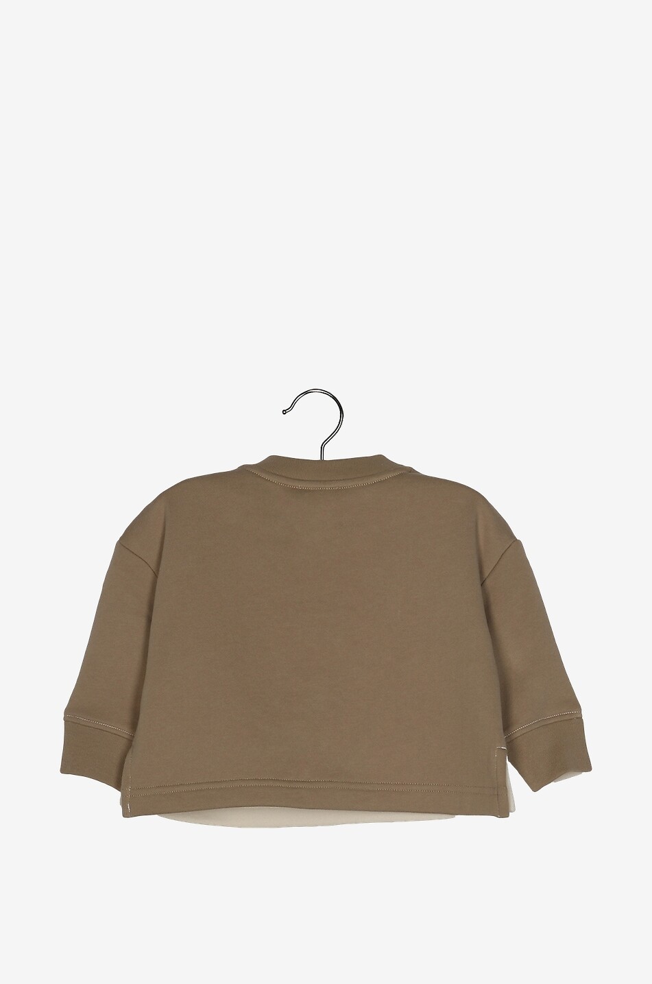 Mini Aubrey bear adorned baby crewneck sweatshirt