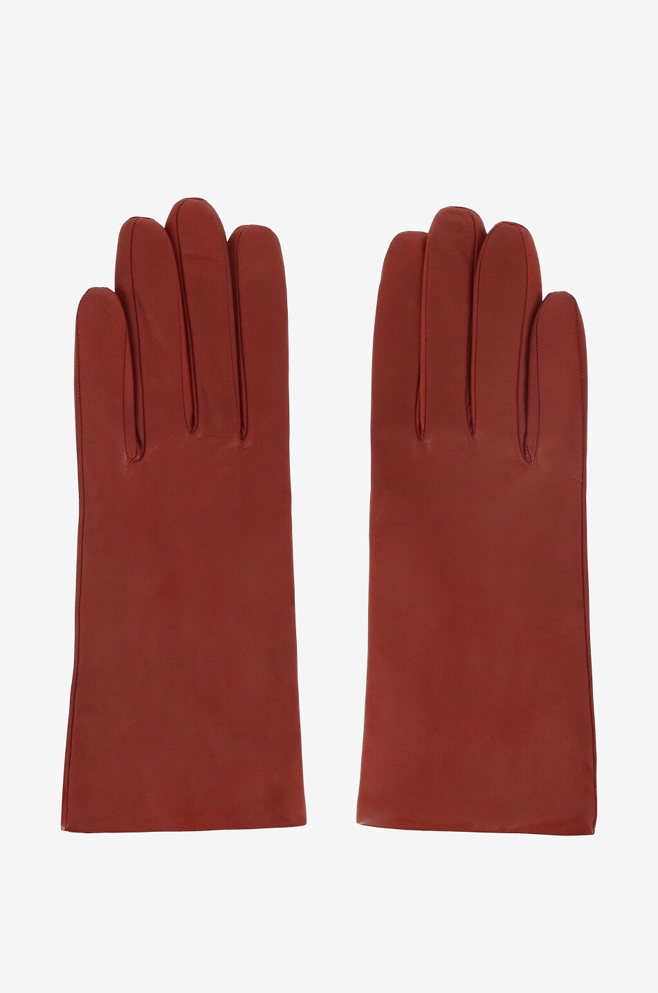 SERMONETA GLOVES Cashmere lined nappa leather gloves Women DARK RED 1