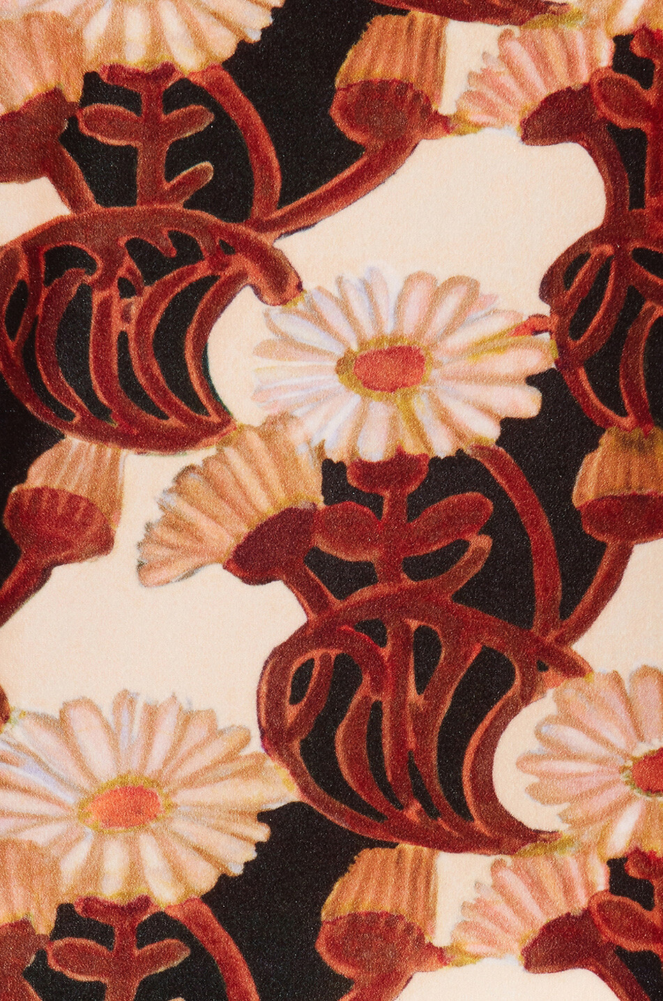 LA DOUBLEJ Top en velours Turtleneck White Gerber Femme MARRON 3