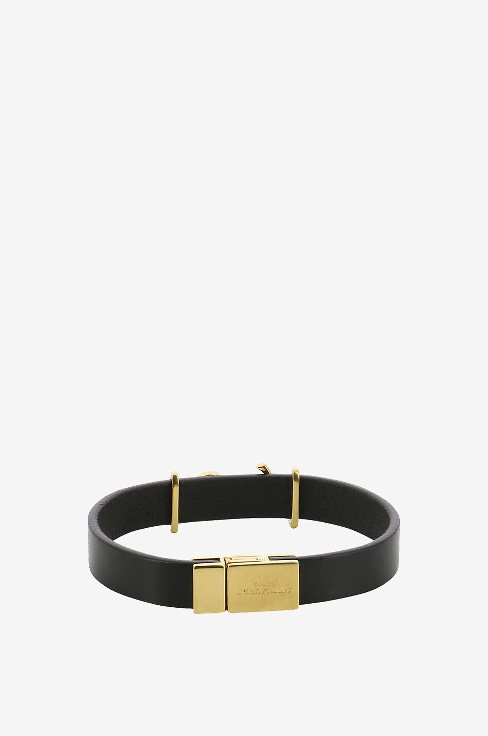 SAINT LAURENT PARIS Armband aus Glattleder Opyum Damen SCHWARZ 2