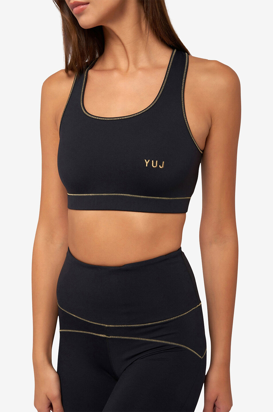 YUJ PARIS Yoga-Top Anahata  SCHWARZ 3