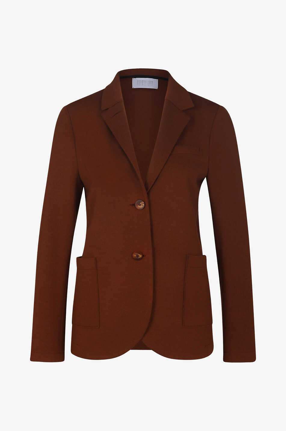 HARRIS WHARF Virgin wool cinched blazer Women DARK ORANGE 1