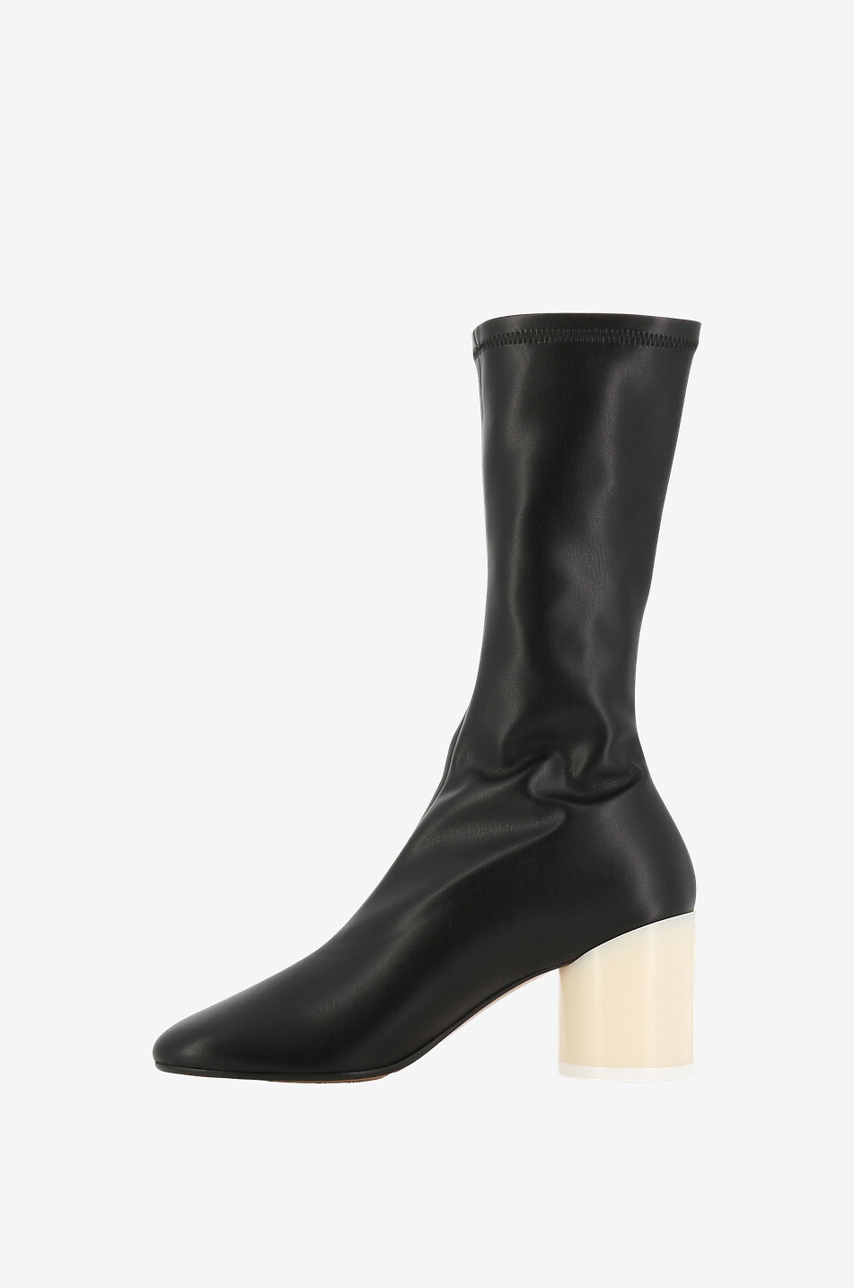 MM6 Stiefel mit Absätzen aus Kunstleder Damen SCHWARZ 3