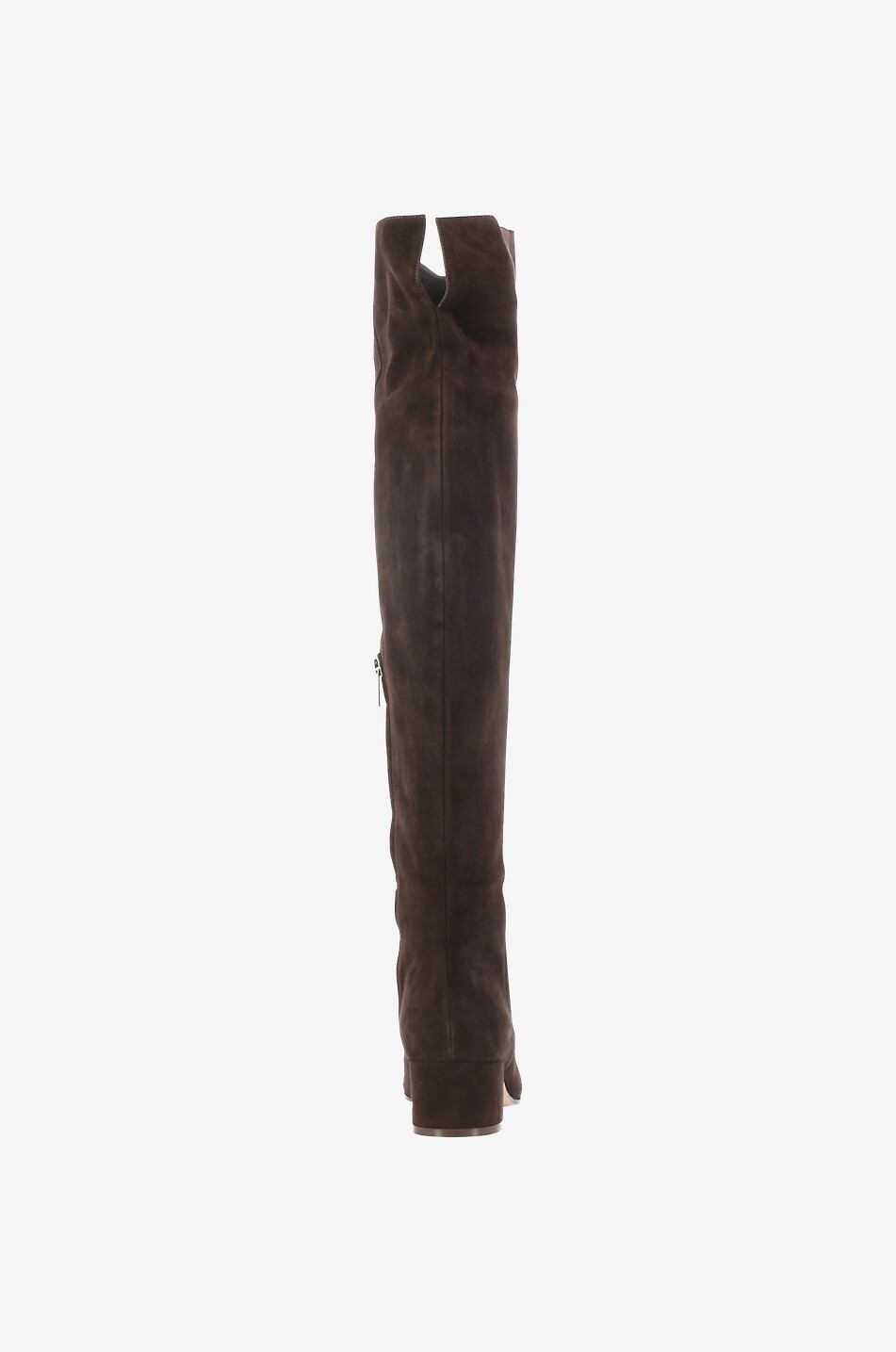 GIANVITO ROSSI Stiefel aus Wildleder mit Blockabsatz Rolling Mid Boot 50 Damen DUNKELBRAUN 4