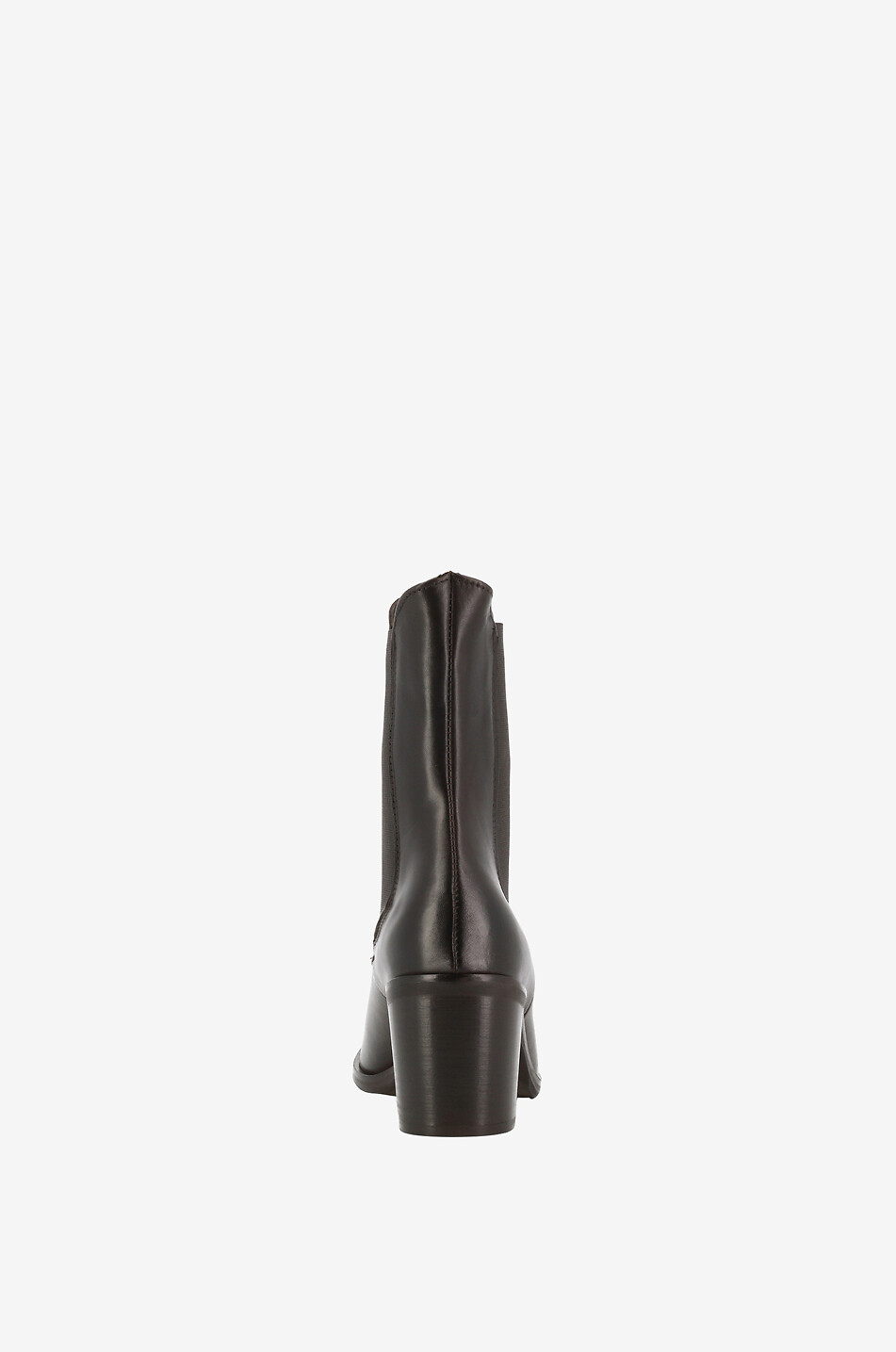 BONGENIE Bottines chelsea en cuir brillant à talon 60 Femme MARRON 4