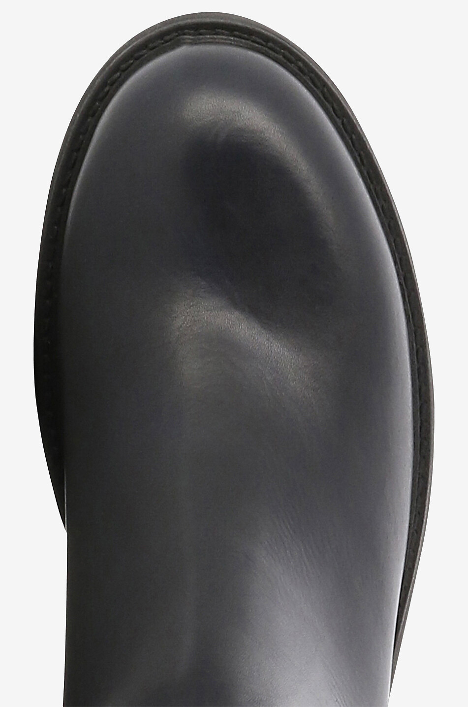 BONGENIE Stiefeletten mit gezahnten Sohlen aus Glattleder Tomaia Damen DUNKELBLAU 5