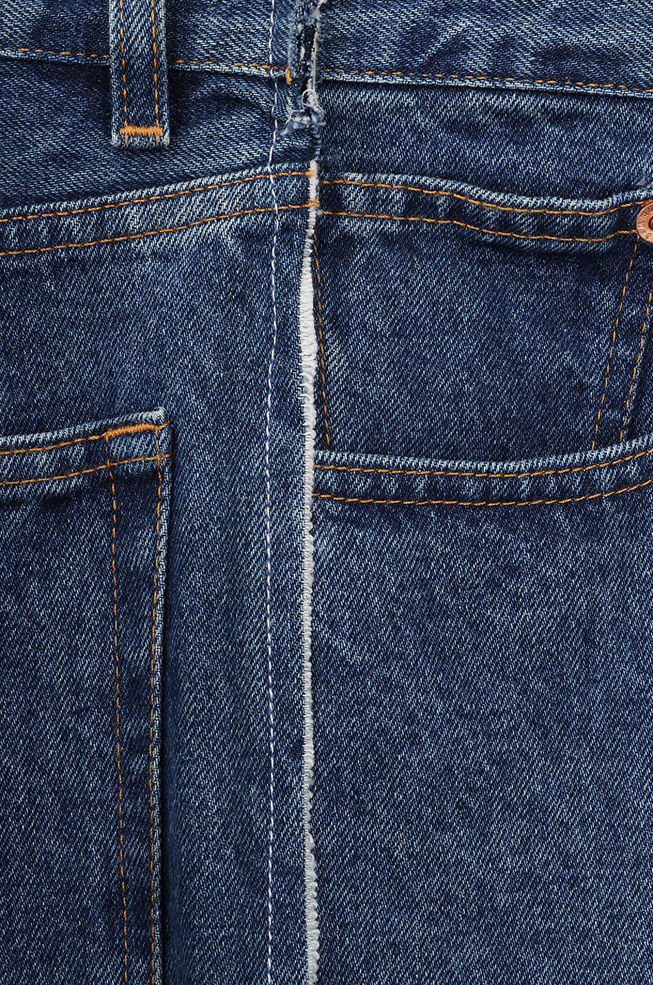 MM6 Weite Jeans mit hoher Taille Damen BLAU 3