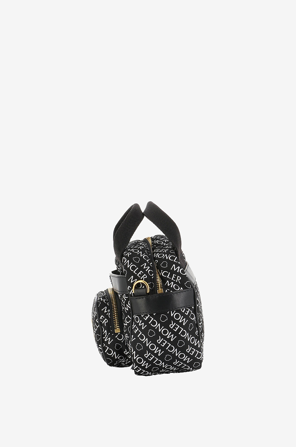 MONCLER Kilia logo printed nylon cross body bag Women BLACK 4