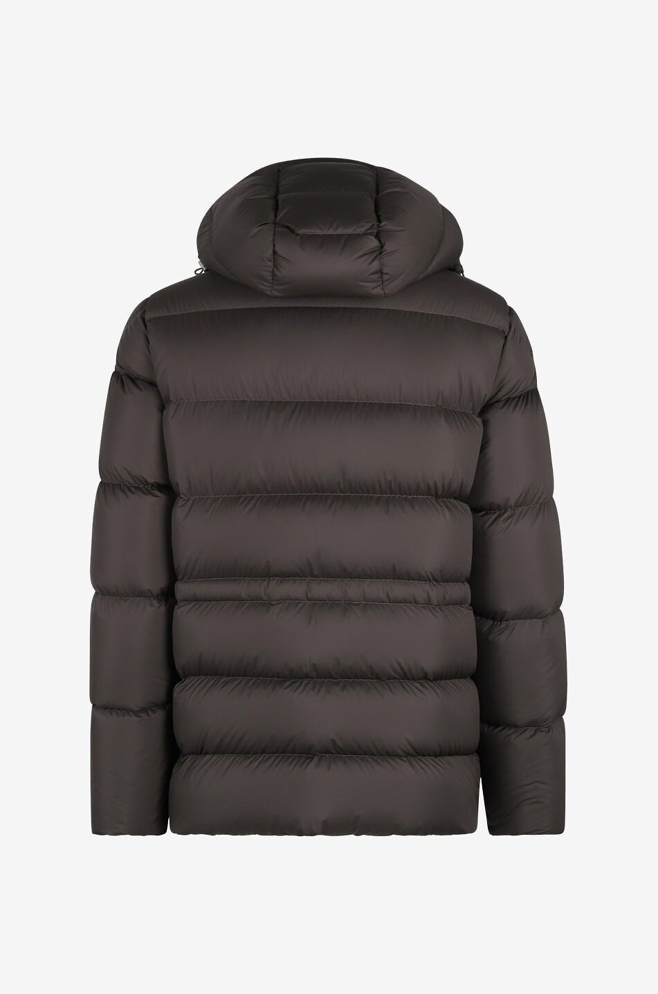 Bauges nylon and leather short down jacket MONCLER Bongenie