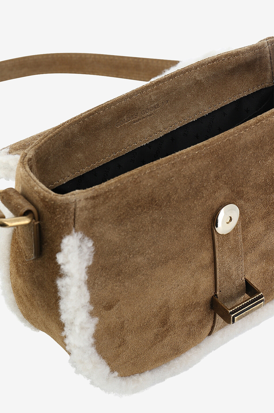 GOLDEN GOOSE Rodeo suede-look handbag Women BEIGE 5