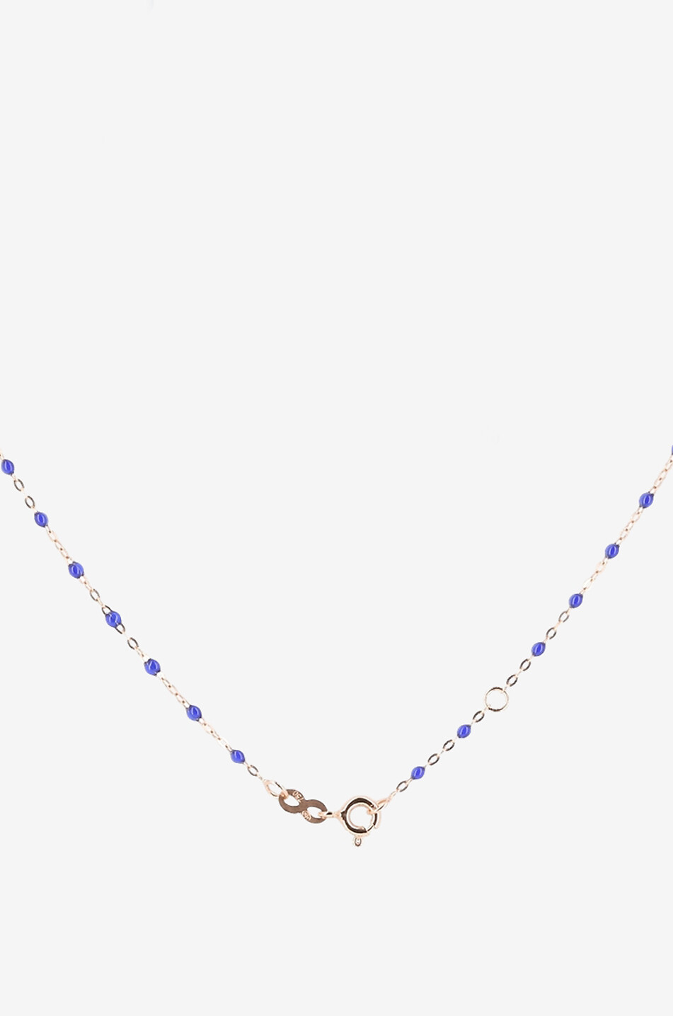 GIGI CLOZEAU Classique Gigi Pink gold necklace Women DARK BLUE 2