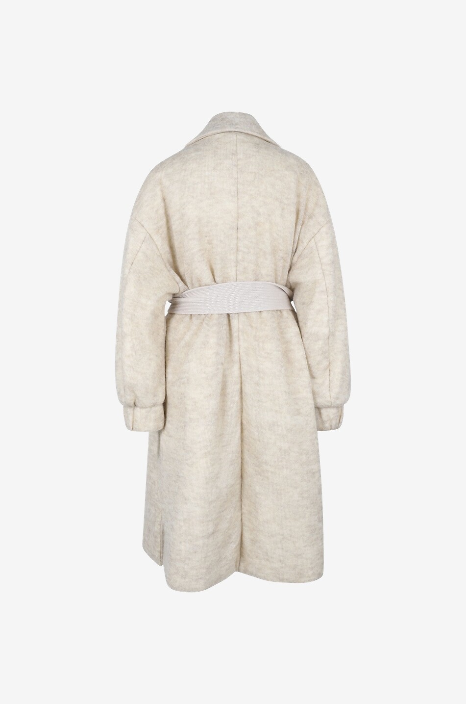 Gefütterter Mantel aus Mohair und Wolle
