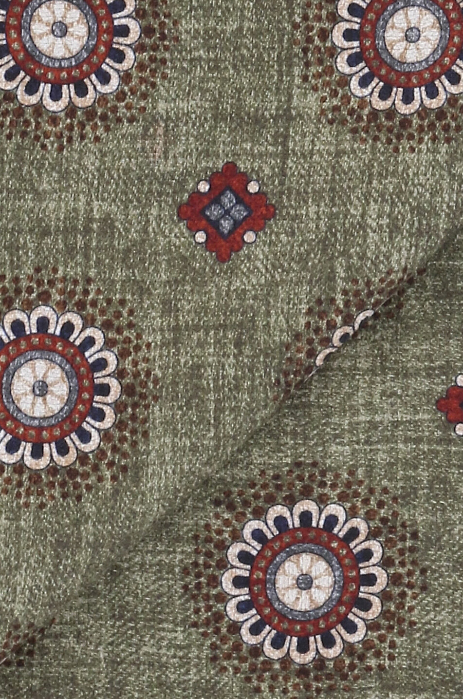 ROSI COLLECTION Gepunktetes Einstecktuch aus Seide Print Herren MITTELGRÜN 2