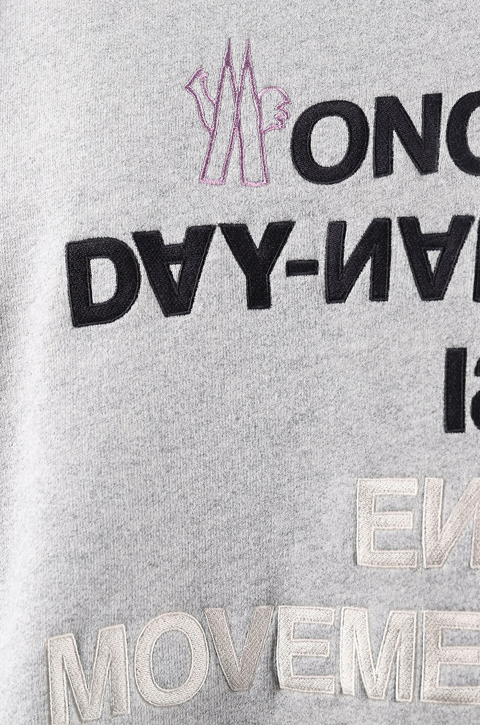 MONCLER GRENOBLE Endless Movement oversize hooded sweatshirt Women GREY 3