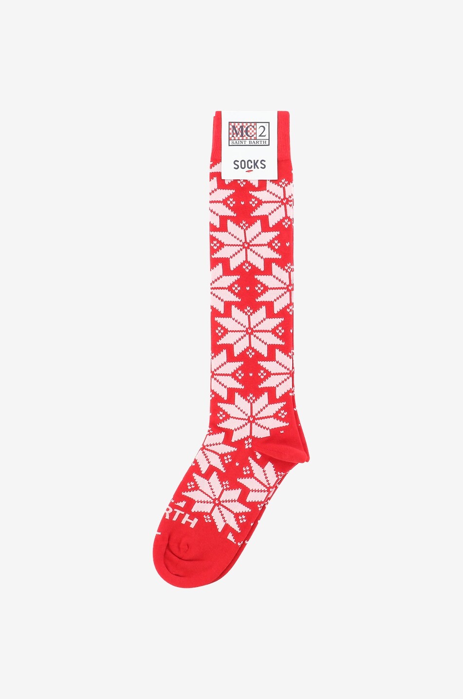MC2 SAINT BARTH Chaussettes hautes en coton Homme ROUGE 1