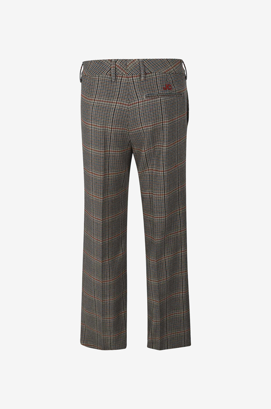 JACOB COHEN Lässige karierte Hose mit weitem Bein Damen BRAUN 2