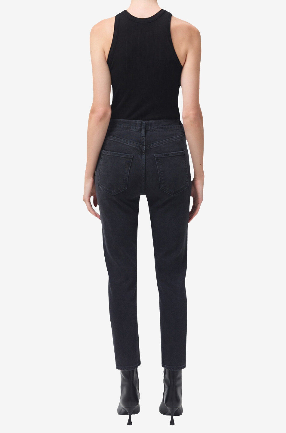 Jeans mit hoher Taille und verkürztem Bein Riley Panoramic