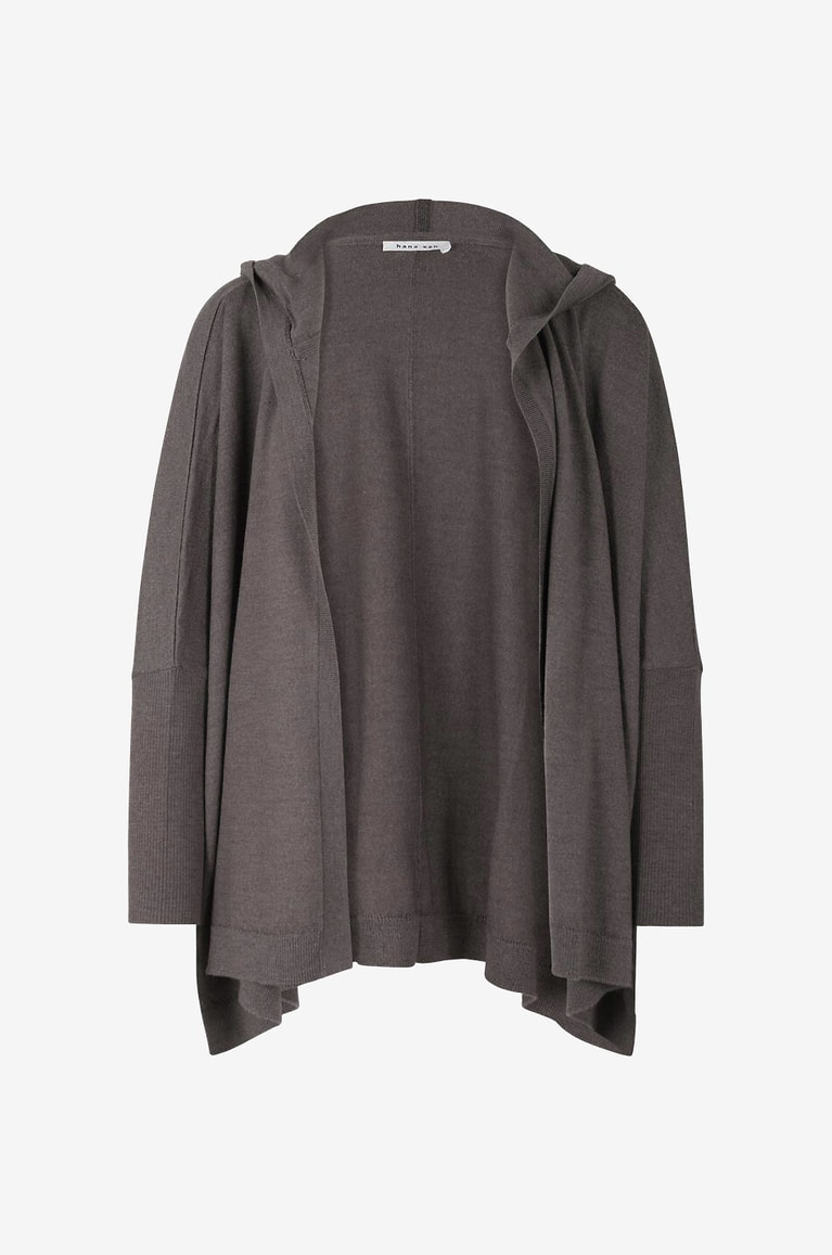HANA SAN Léonid merino wool cardigan Women BROWN 1